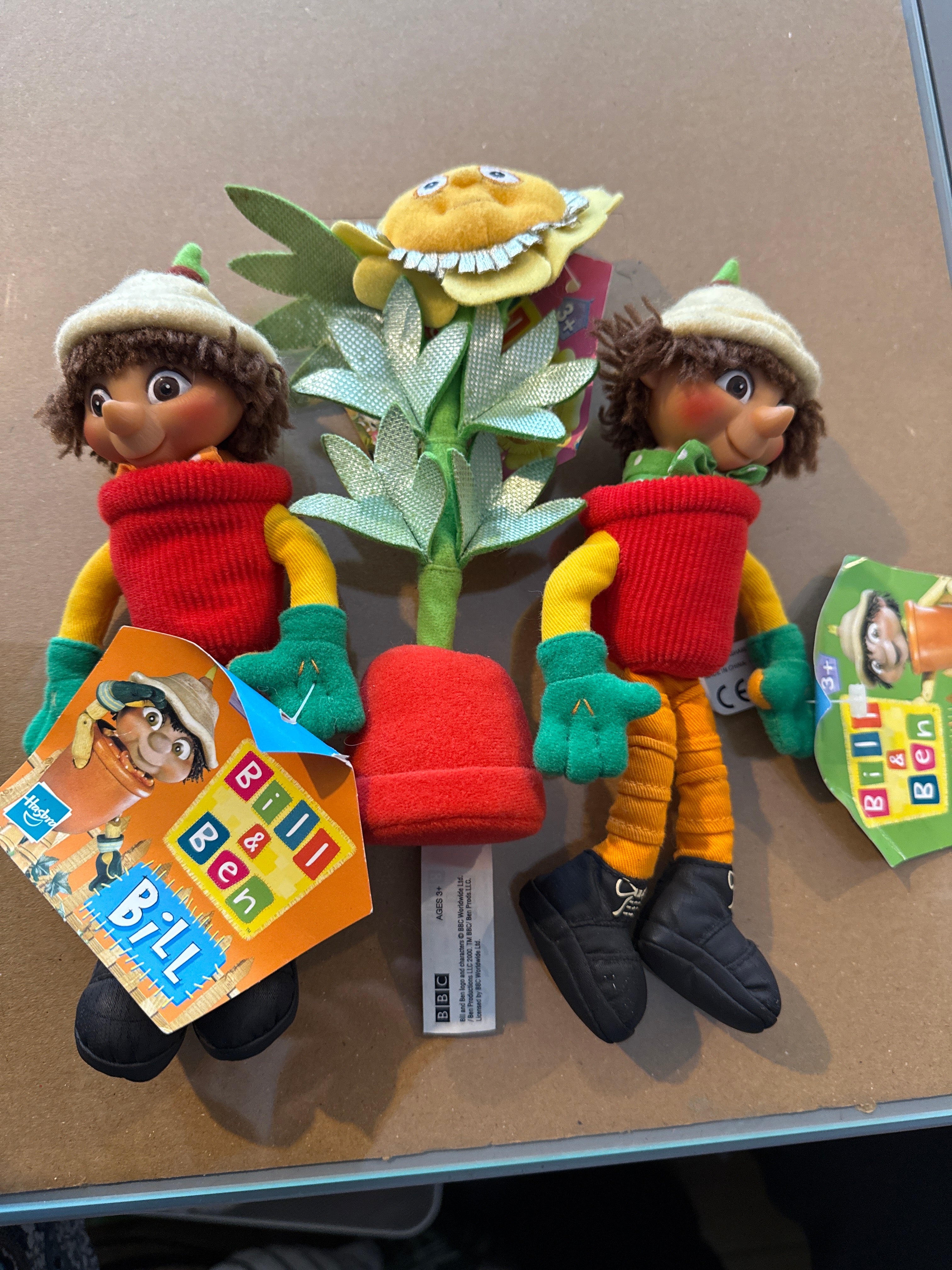 Bill & Ben the flower pot men and Weed