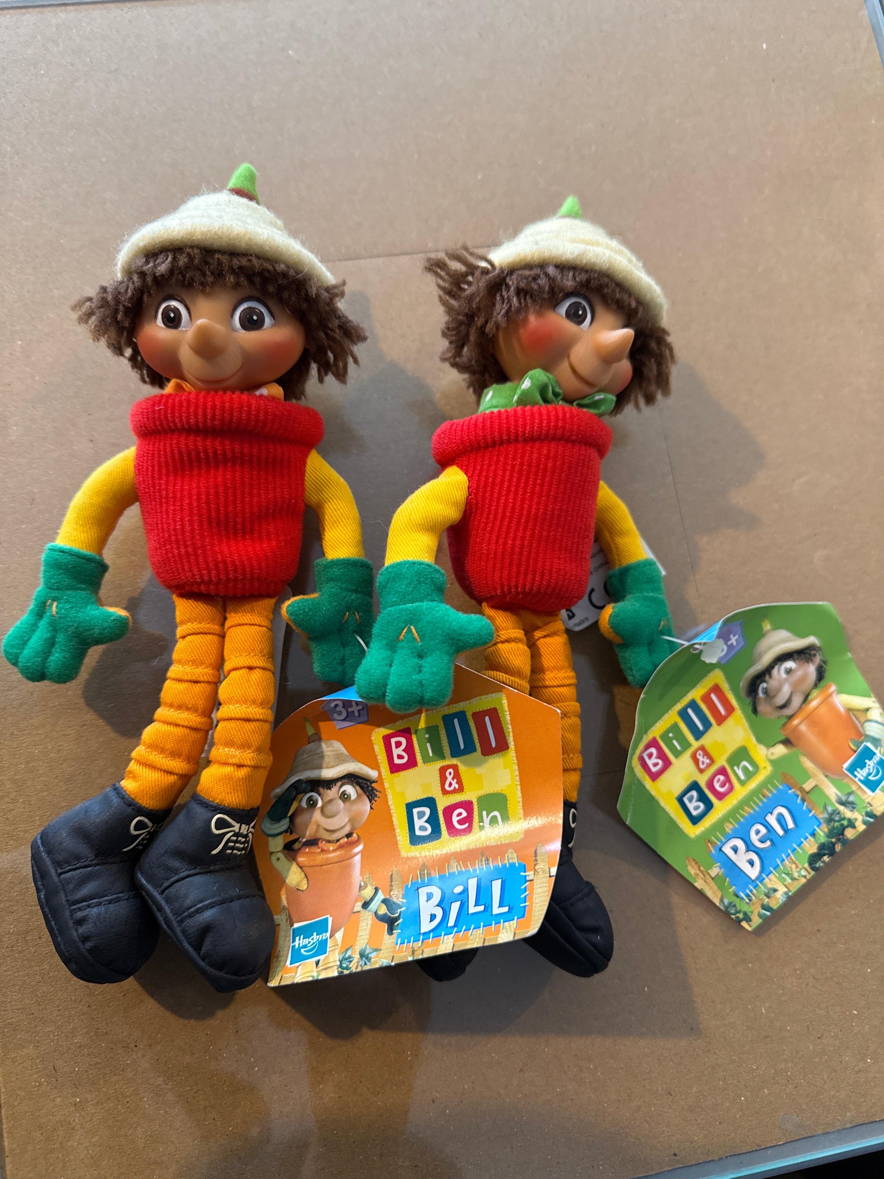 Bill & Ben the flower pot men and Weed