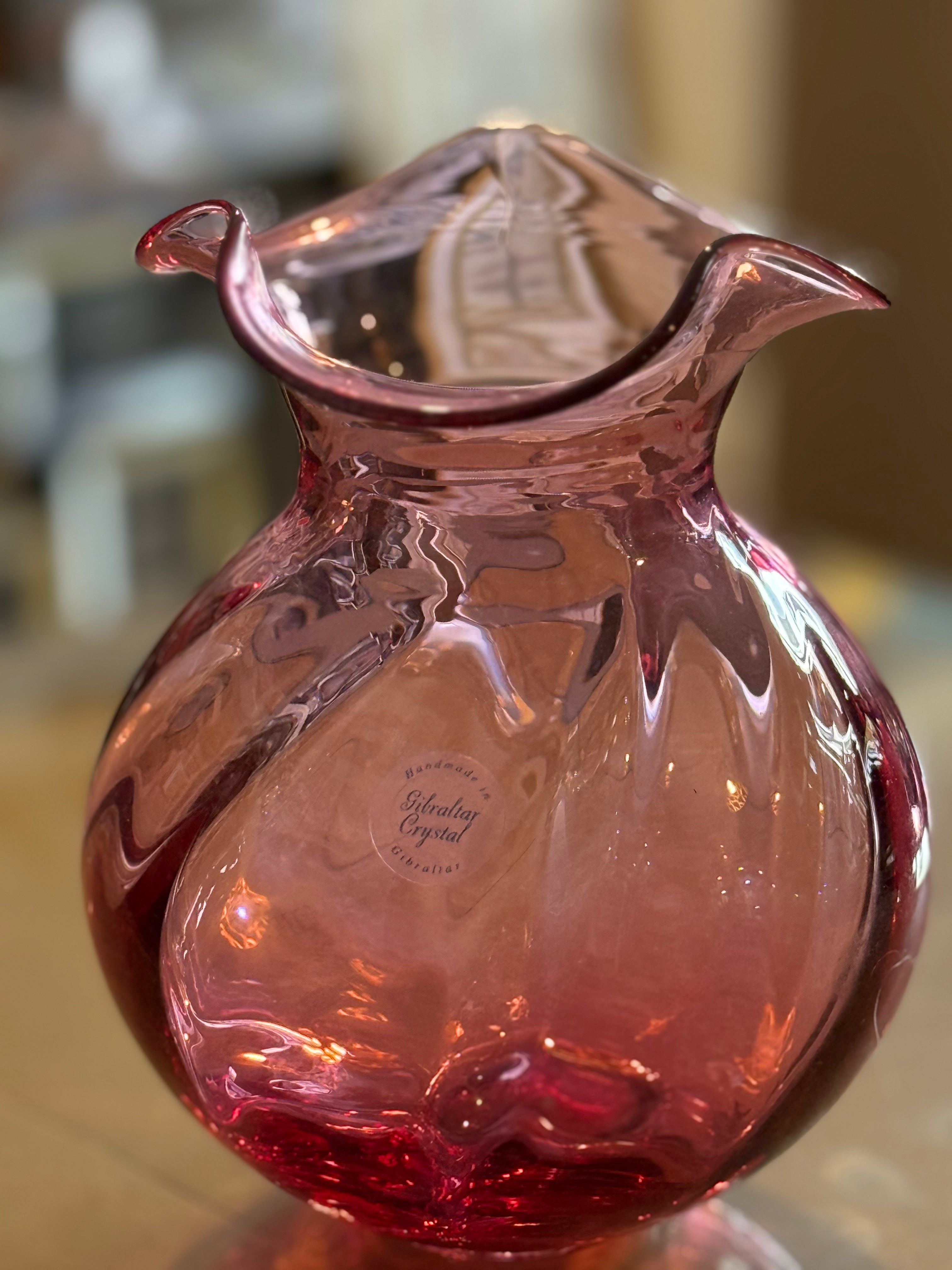 Gibraltar Crystal Glass Vase