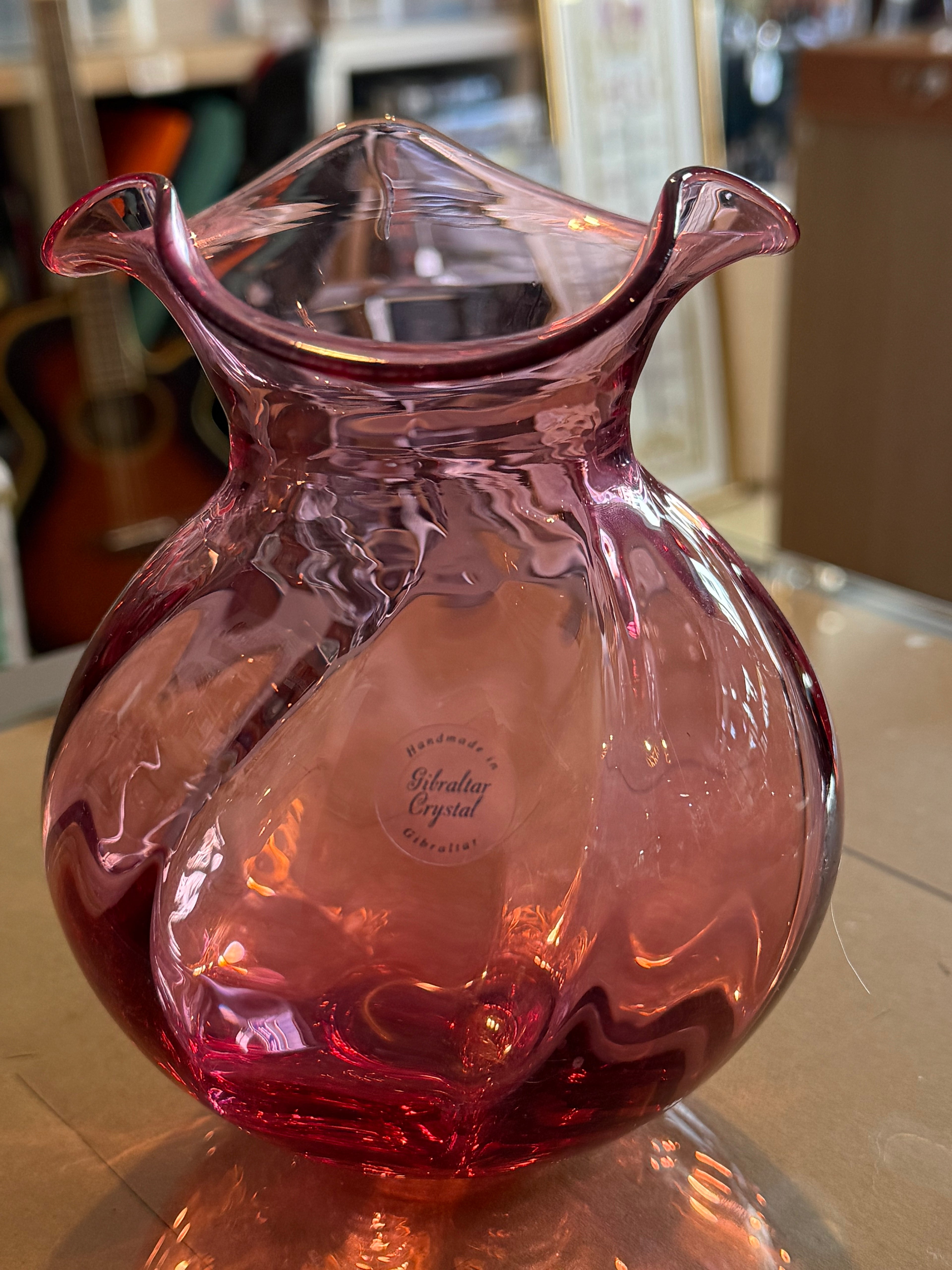 Gibraltar Crystal Glass Vase