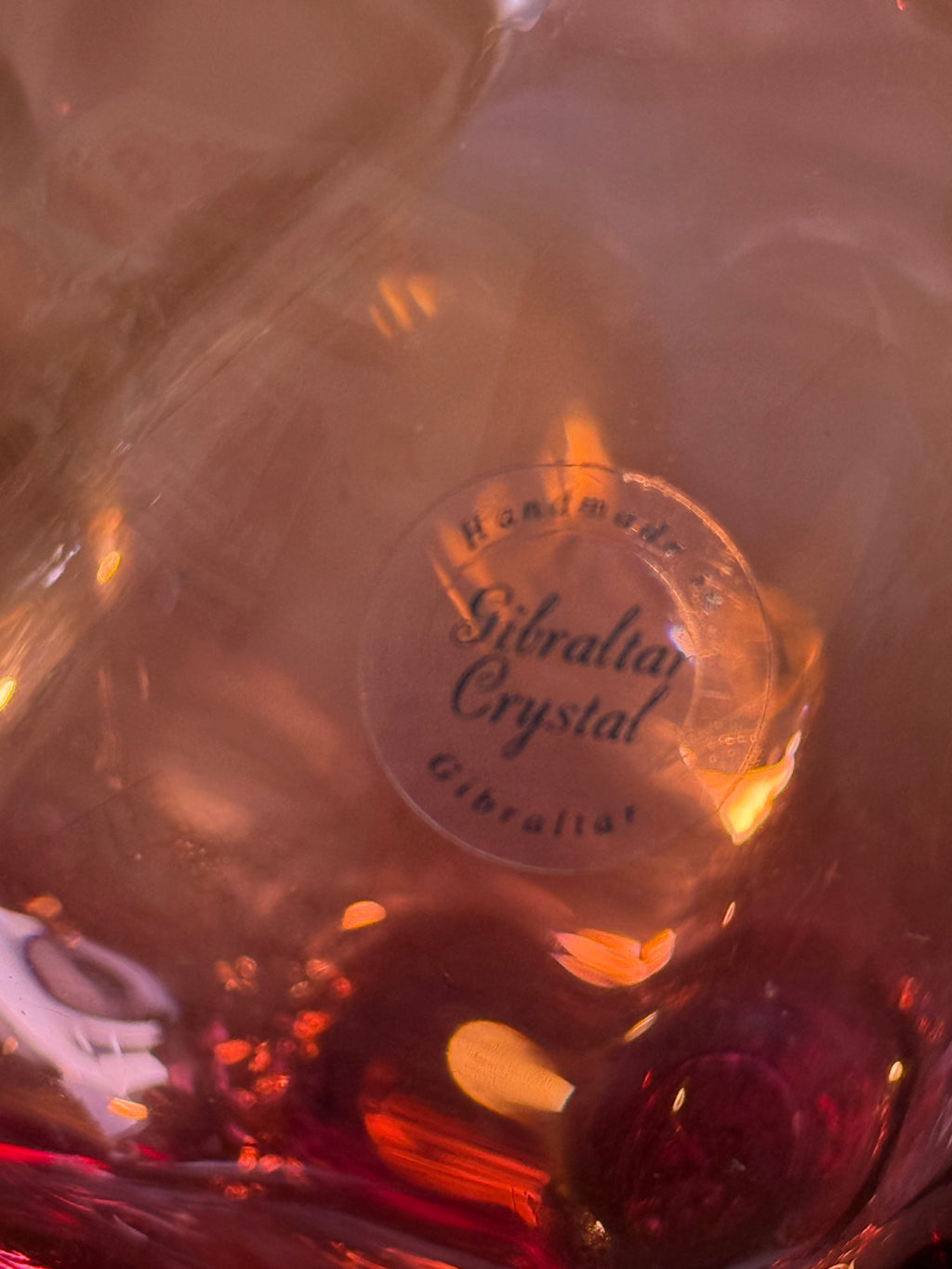 Gibraltar Crystal Glass Vase