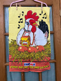 Tea towel 1970s Daylay eggs