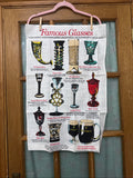 Tea towel Guinness vintage Glasses